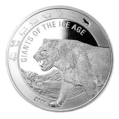 Giganter i istidsserien - 8 Oz - Samlermønter i sølv