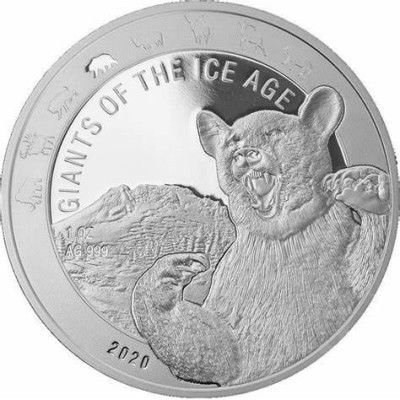 Giganter i istidsserien - 8 Oz - Samlermønter i sølv