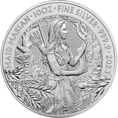 Myter og legender - Jomfru Marianne - 10 Oz - Sølv investeringsmønt