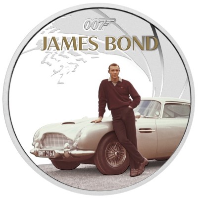 James Bond - Sean Connery - 1 Oz sølv samlemønt