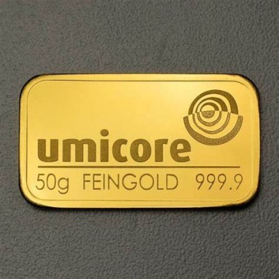 Umicore - 50g - investeringsguldbarre