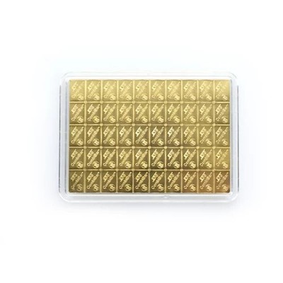 Valcambi 50 x 1g Combi-barre - guldinvesteringsbarre
