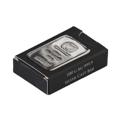 Germania Mint - 100g - investeringsbarre i sølv