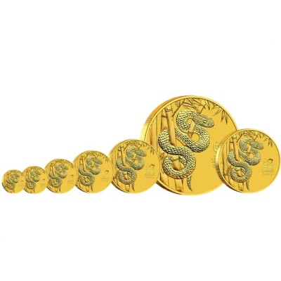 Lunar Snake 2025 - 1/10 Oz - guldinvesteringsmønt