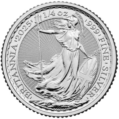 Britannia (2025) - 1/4 Oz - Sølv investeringsmønt