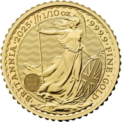 Britannia (2025) - 1/10 Oz - investeringsmønt i guld