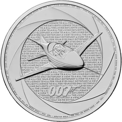 Seks årtier med 007 (80'erne) - James Bond - 1 Oz - sølv investeringsmønt