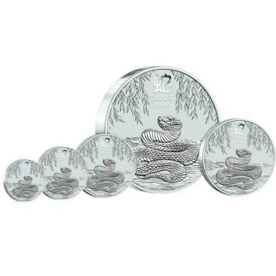 Lunar Snake (2025) - 1 Oz - Sølv investeringsmønt