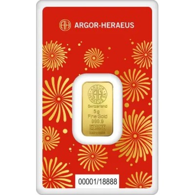 Argor Heraeus - Slangens år (2025) - 5 g - guldbarre