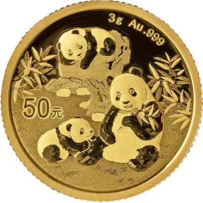 Panda (2025) - 3 g - investeringsmønt i guld