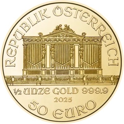 Wiener Philharmoniker (2025) - 1/2 Oz - investeringsmønt i guld