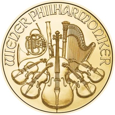 Wiener Philharmoniker (2025) - 1/10 Oz - investeringsmønt i guld