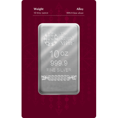 Nordiske guder - Odin - 10 Oz - sølv investeringsbarre