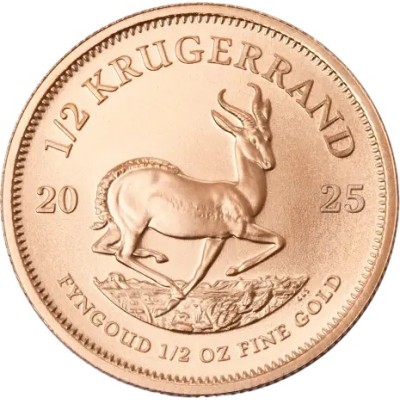 Krugerrand (2025) - 1/2 Oz - investeringsmønt i guld