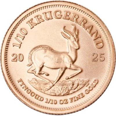 Krugerrand (2025) - 1/10 Oz - investeringsmønt i guld