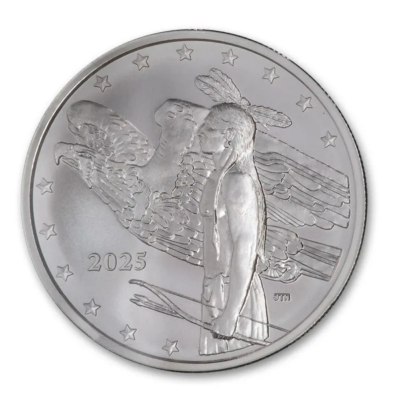 Mesa Grande Native American Bison Dollar (2025) - 1 Oz - Sølvsamlermønt