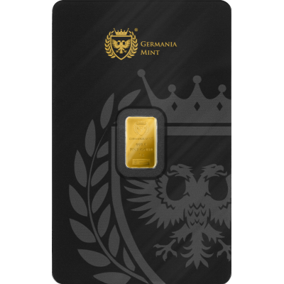 Germania Mint - 1 g - guldinvesteringsbarre