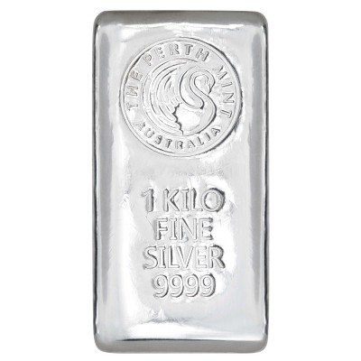 Perth Mint - 1 kg - investeringsbarre i sølv