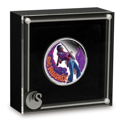 Jimi Hendrix - 1 Oz sølv samlemønt