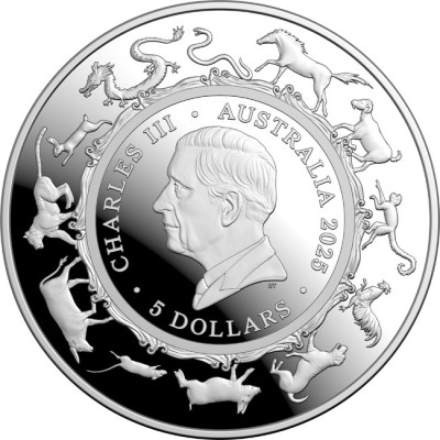 Slangens år - 1 Oz - Sølv samlemønt