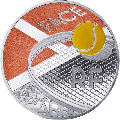 100 år med Roland Garros - 22g - Samlermønt i sølv