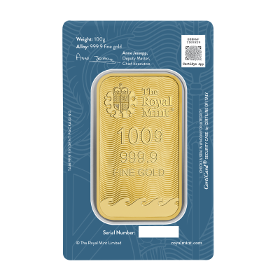 Britannia - 100g - investeringsguldbarre