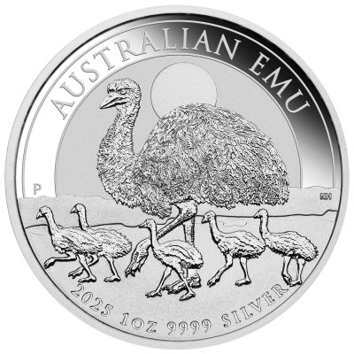 Australsk emu (2025) - 1 Oz - Sølv investeringsmønt