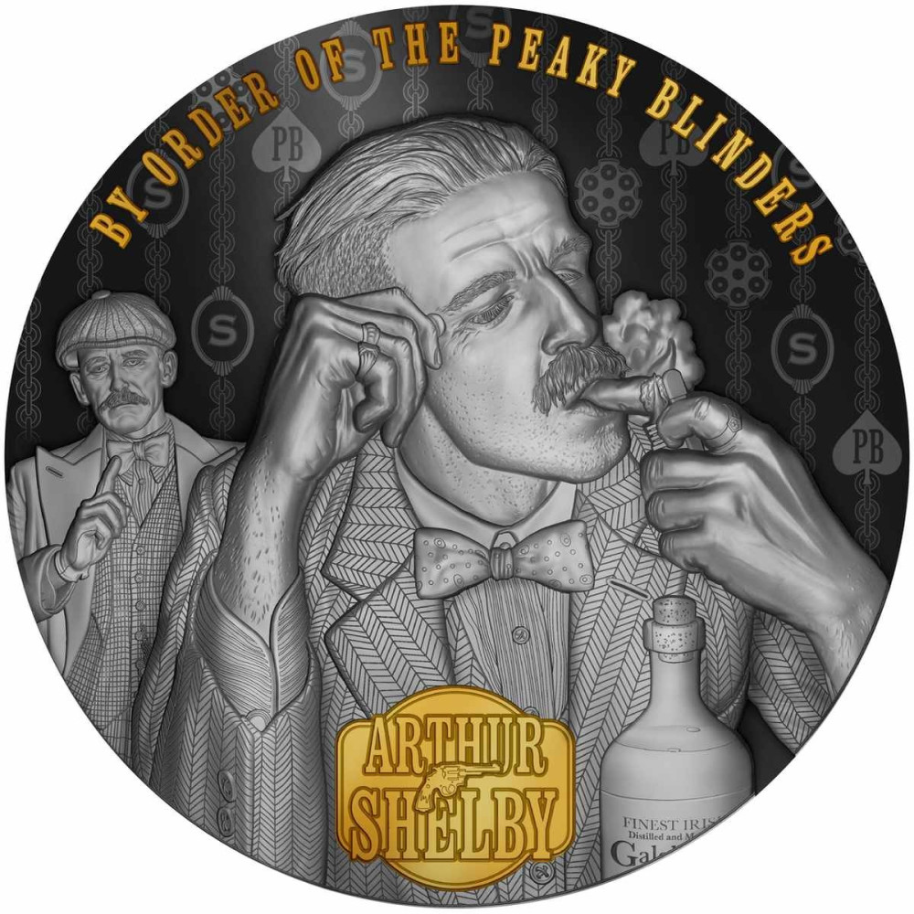 Peaky Blinders - Arthur Shelby - 2 Oz - Samlermønt i sølv