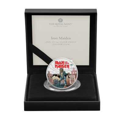 Iron Maiden - R.I.P Eddie - 1 Oz - Sølv samlemønt (levering 28.8.2025)