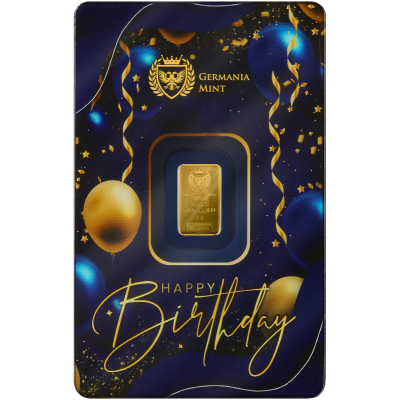 Happy Birthday - 1 g - Gold Investment Bar