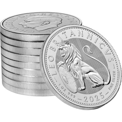Britisk løve (2025) - 1 Oz - sølv investeringsmønt