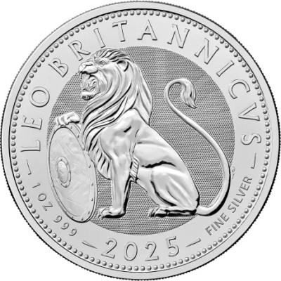 Britisk løve (2025) - 1 Oz - sølv investeringsmønt