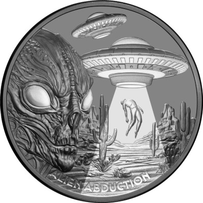 Alien Abduction (2025) - 1 Oz - Sølv samlemønt