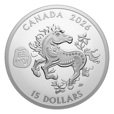 Lunar Horse (2026) - 1 Oz sølv samlemønt