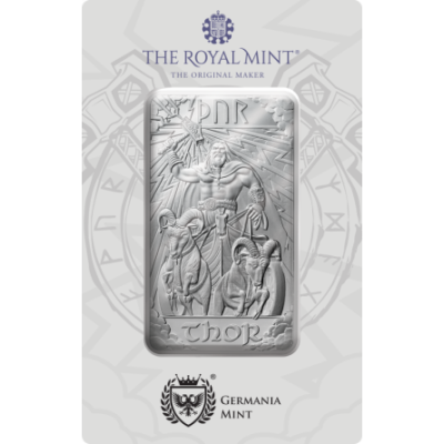 Norse Gods - Thor - 10 Oz - Silver Investment Bar
