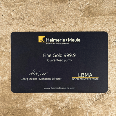 Heimerle + Meule - 0,5g - investeringsbarre i guld