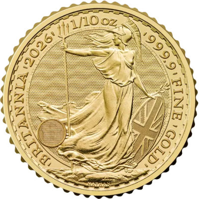 Britannia (2026) - 1/10 Oz - investeringsmønt i guld