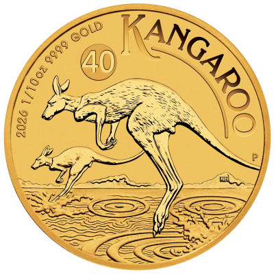 Australsk kænguru (2026) - 1/10 Oz - guldinvesteringsmønt