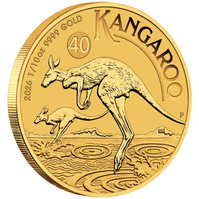 Australsk kænguru (2026) - 1/10 Oz - guldinvesteringsmønt