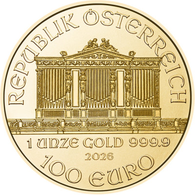 Wiener Philharmoniker (2026) - 1 Oz - investeringsmønt i guld
