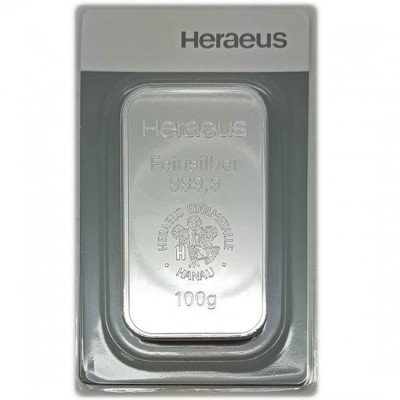 Argor-Heraeus 100 g - Investeringssølv i guldbarrer