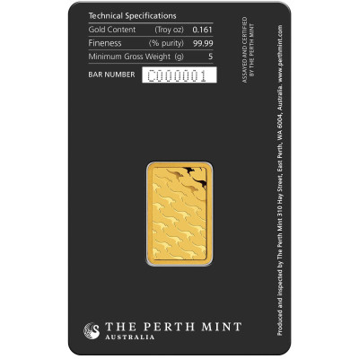 Perth Mint - Kangaroo -5g- investeringsguldbarre