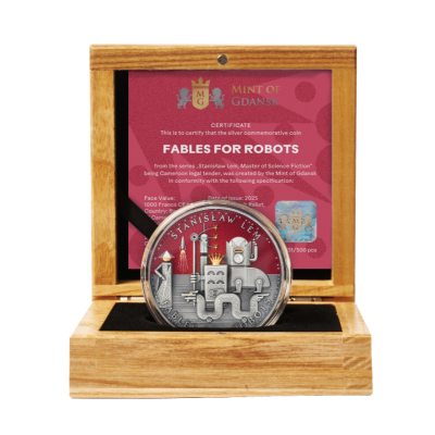 Stanislaw Lem - Fabler for robotter - 2 Oz - Samlermønt i sølv