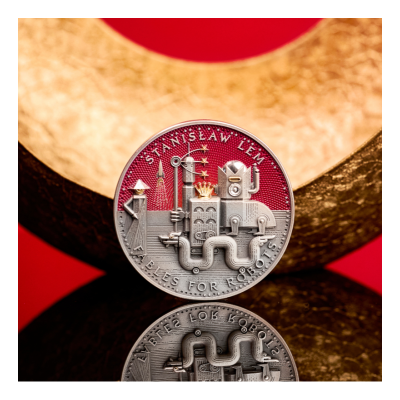 Stanislaw Lem - Fabler for robotter - 2 Oz - Samlermønt i sølv