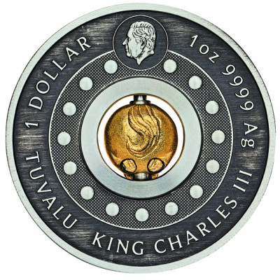 Lunar Rotating Horse - 1 Oz - Samlermønt i sølv