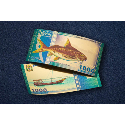 Tanzaniansk 1000 shilling Tanganyikasøen Havkat