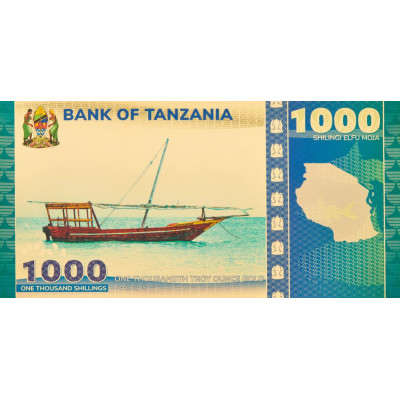 Tanzaniansk 1000 shilling Tanganyikasøen Havkat