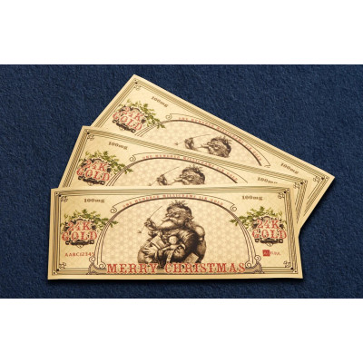Santa Bucks Aurum - 24k guld seddel