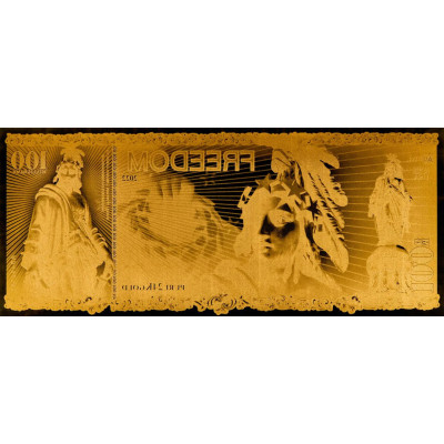 Freedom Aurum - 24k Gold Bill (100 mg)