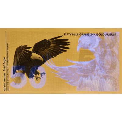 Bald Eagle Aurum - 24k Gold Bill (50 mg)